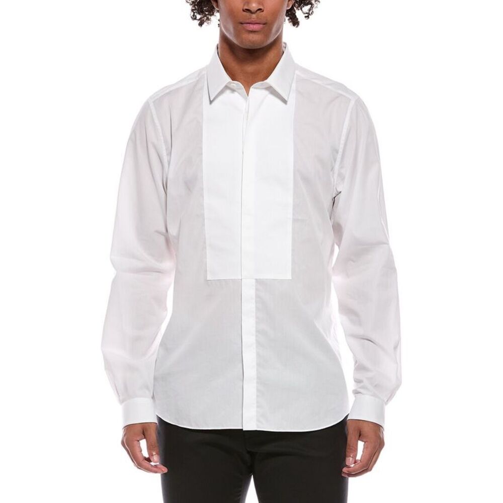 Valentino Mens  Button Shirt, White